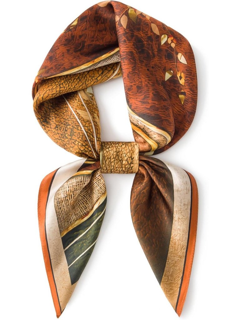 100% Mulberry Silk Lightweight Square Scarf For Women - Versatile Neck Wrap